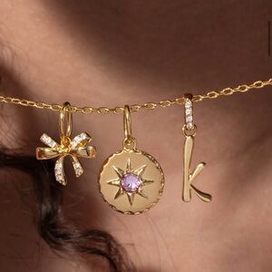 Touchstone Crystal Starstruck Charm and paperclip charm holder chain BNIB set